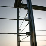 Balustrade Wire on Stainless Posts Fixing Detail