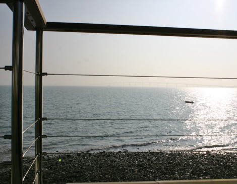 Balustrade Wires by the Sea