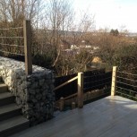 Raised Timber Deck Balustrade Wires